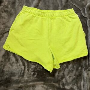 Aerie Neon Yellow Athletic Shorts